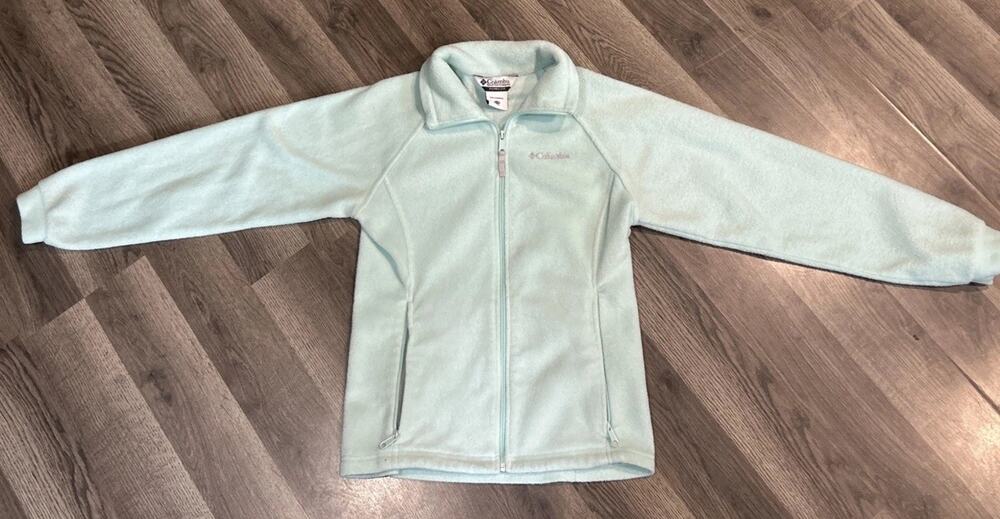 Columbia Fleece Light Blue Youth 14/16 Zip Up